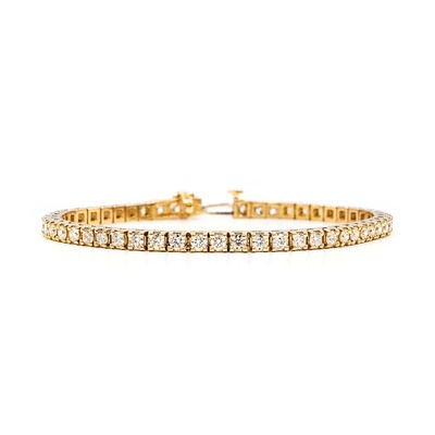 Boxy Style Diamond Tennis Bracelet 4 ct.tw - view 2 of 4