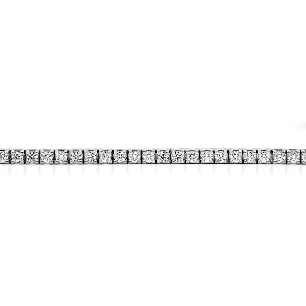 Boxy Style Diamond Tennis Bracelet 4 ct.tw - view 3