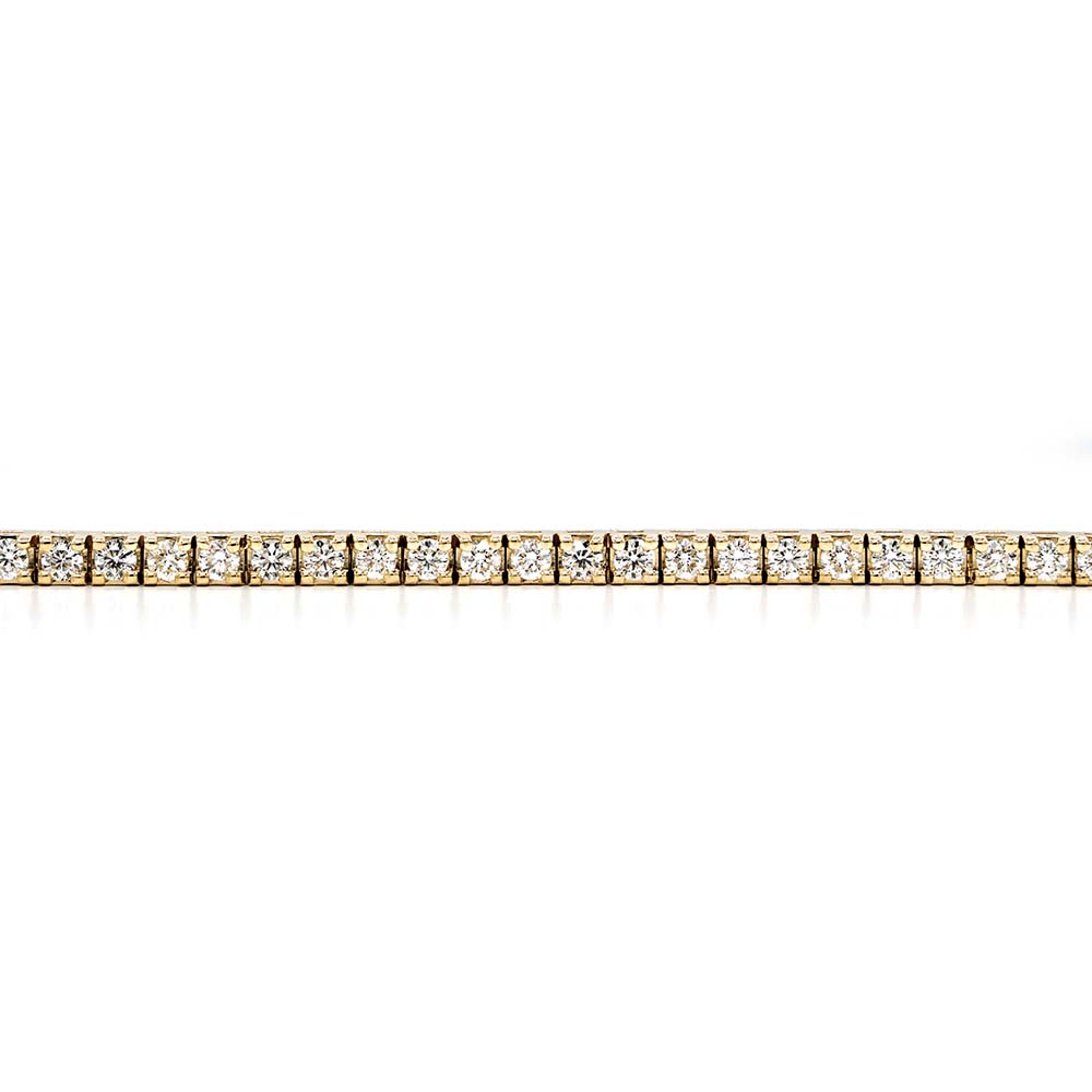 Boxy Style Diamond Tennis Bracelet 4 ct.tw - view 4