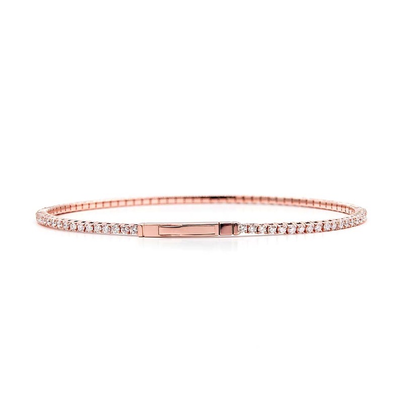 14K white gold Full Flex Diamond Bangle Bracelet 1 2/3 ct.tw - alternate view 6