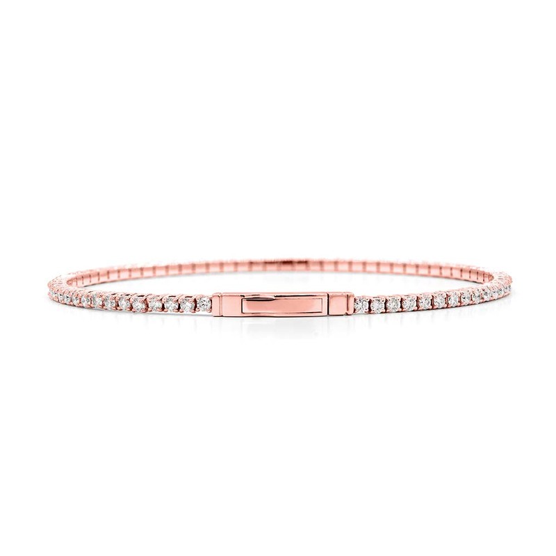 14K white gold Full Flex Diamond Bangle Bracelet 1 7/8 ct.tw - alternate view 2