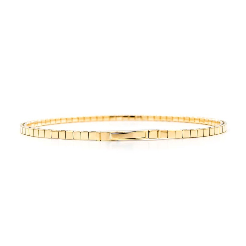 14K white gold Half Bangle Diamond Tennis Bracelet 7/8 ct.tw - alternate view 4