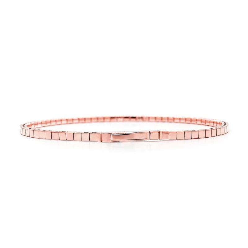 14K white gold Half Bangle Diamond Tennis Bracelet 7/8 ct.tw - alternate view 6