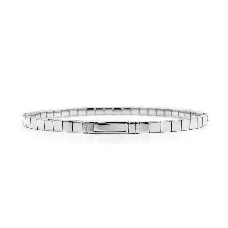 14K white gold Half-Way Bangle Diamond Tennis Bracelet 2 ct.tw - alternate view 4