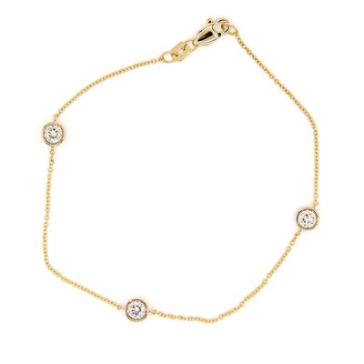 Bezel Set Round Diamond Bracelet 1/2 ct.tw - view 1 of 3