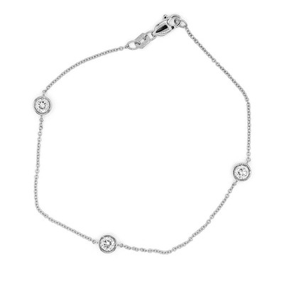 Bezel Set Round Diamond Bracelet 1/2 ct.tw - view 2 of 3