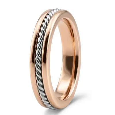 Single Braid Handcrafted Wedding Ring - view 5 thumbnail
