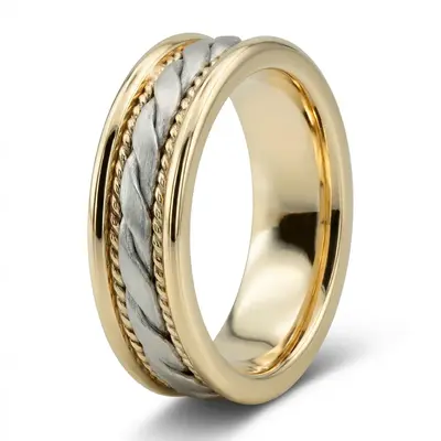 Braided Satin Handmade Wedding Band  - view 3 thumbnail