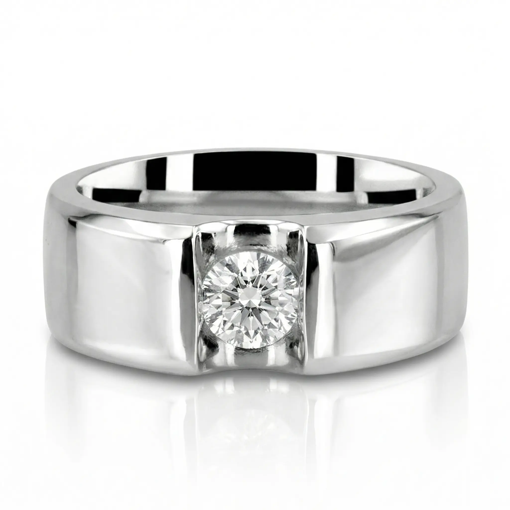 Solitaire Diamond Men's Ring (1.00 ct.) - view 1