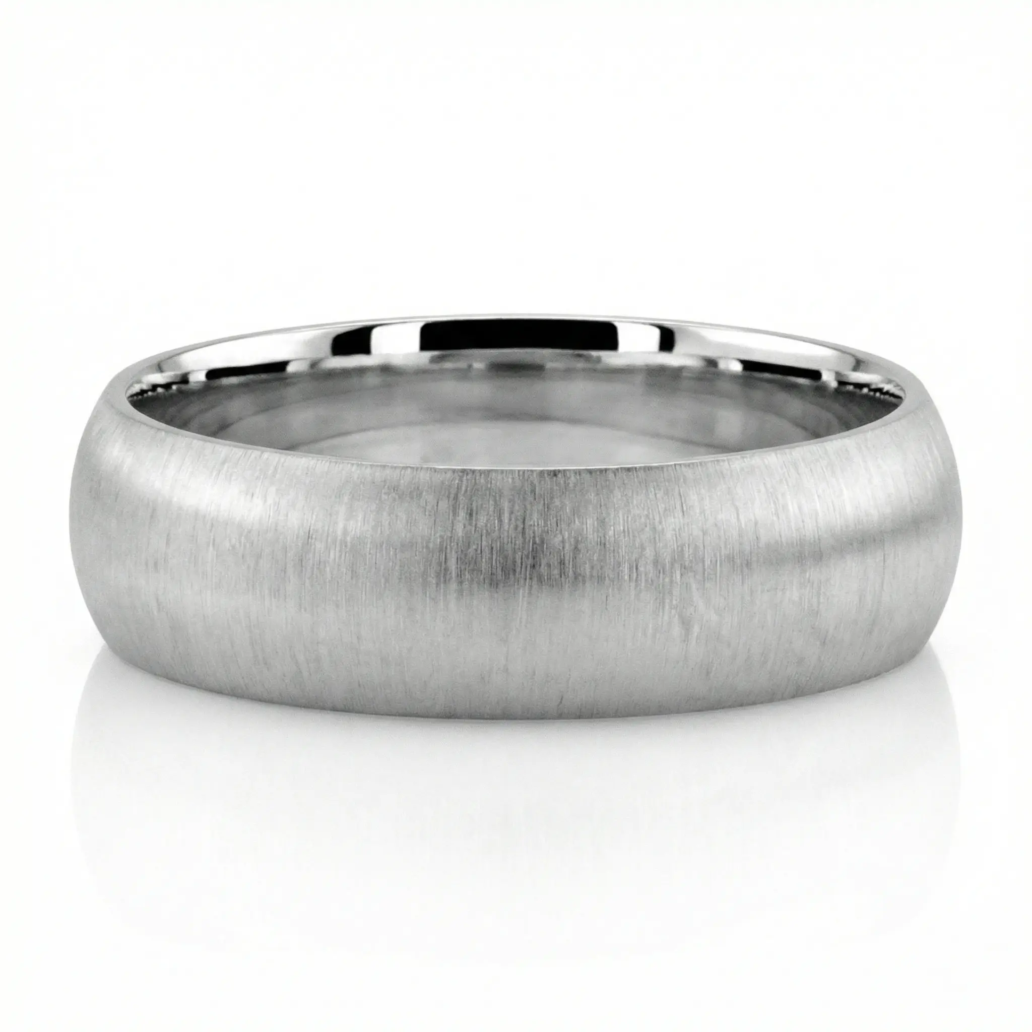 Plain Dome Comfort Fit Wedding Band - view 3