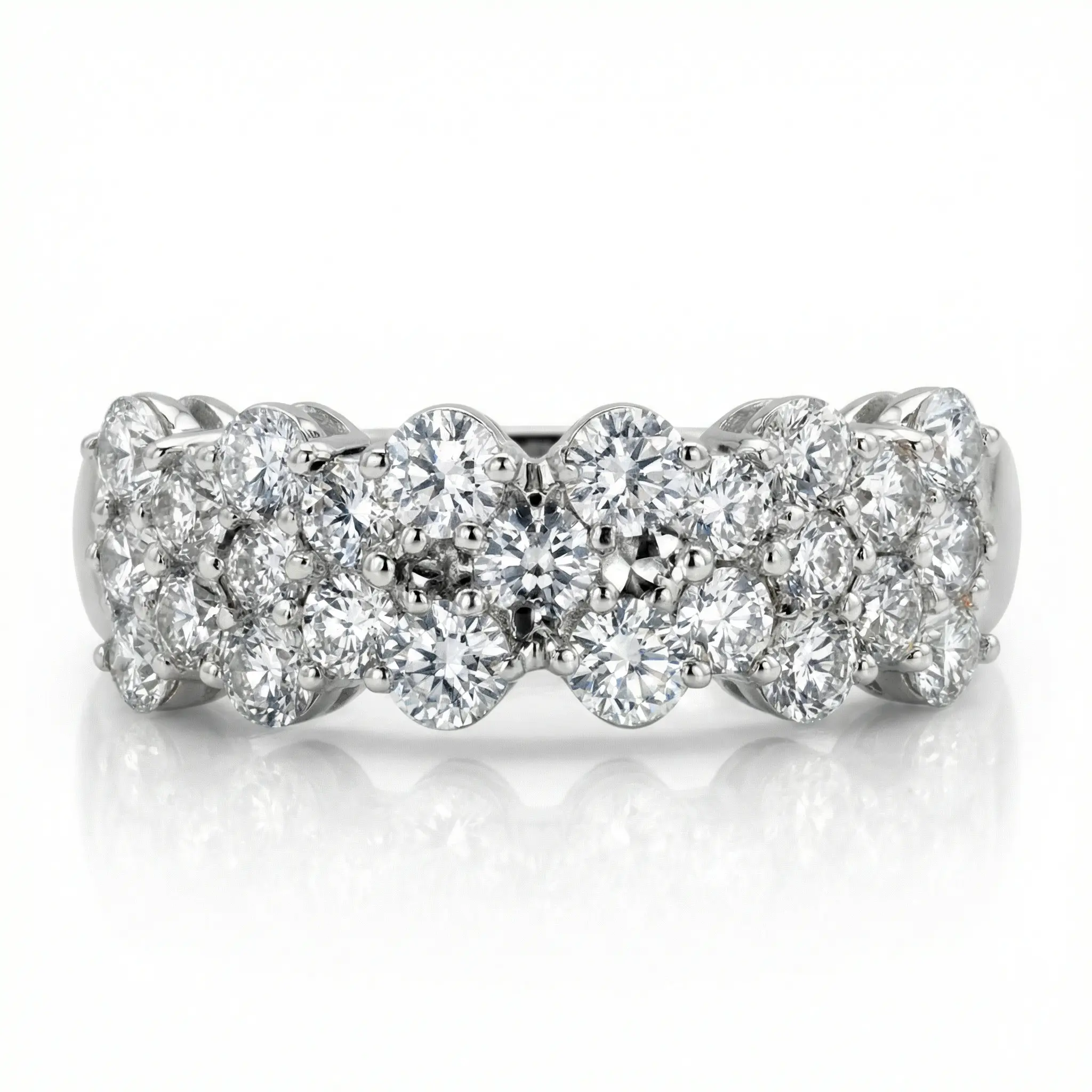Floating Diamond Anniversary Band  (1 1/6 ct. tw.) - view 2