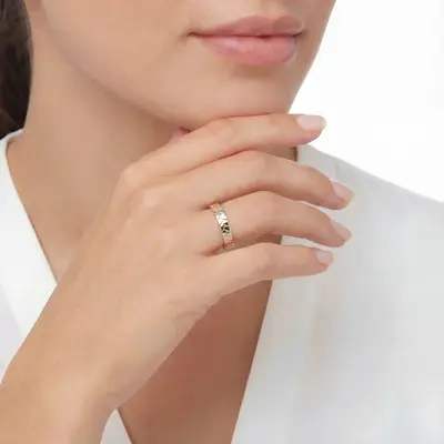 Bestseller Hand Braided Gold Wedding Ring  - view 10 of 10