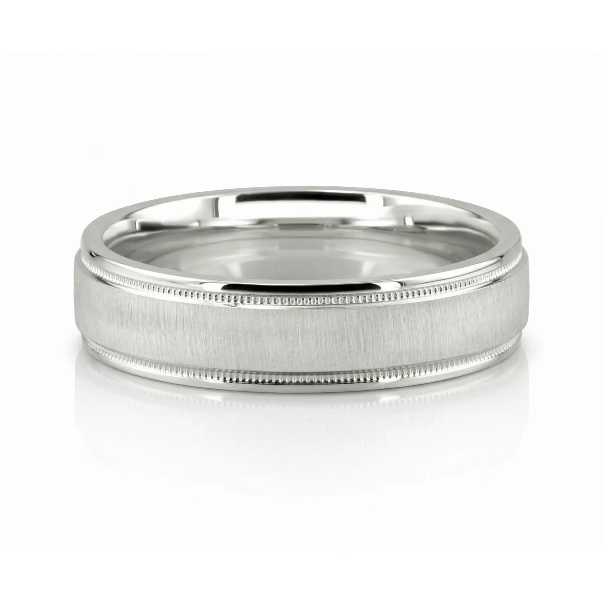 Sturdy Satin Finish Basic Designer Wedding Ring  - view 1