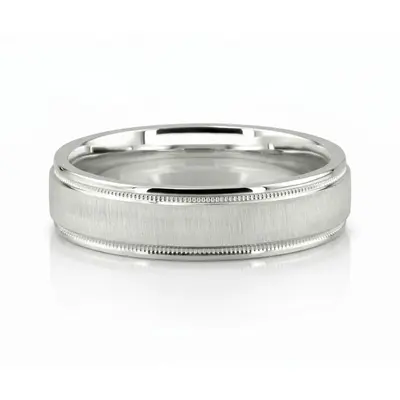 Sturdy Satin Finish Basic Designer Wedding Ring  - view 1 thumbnail