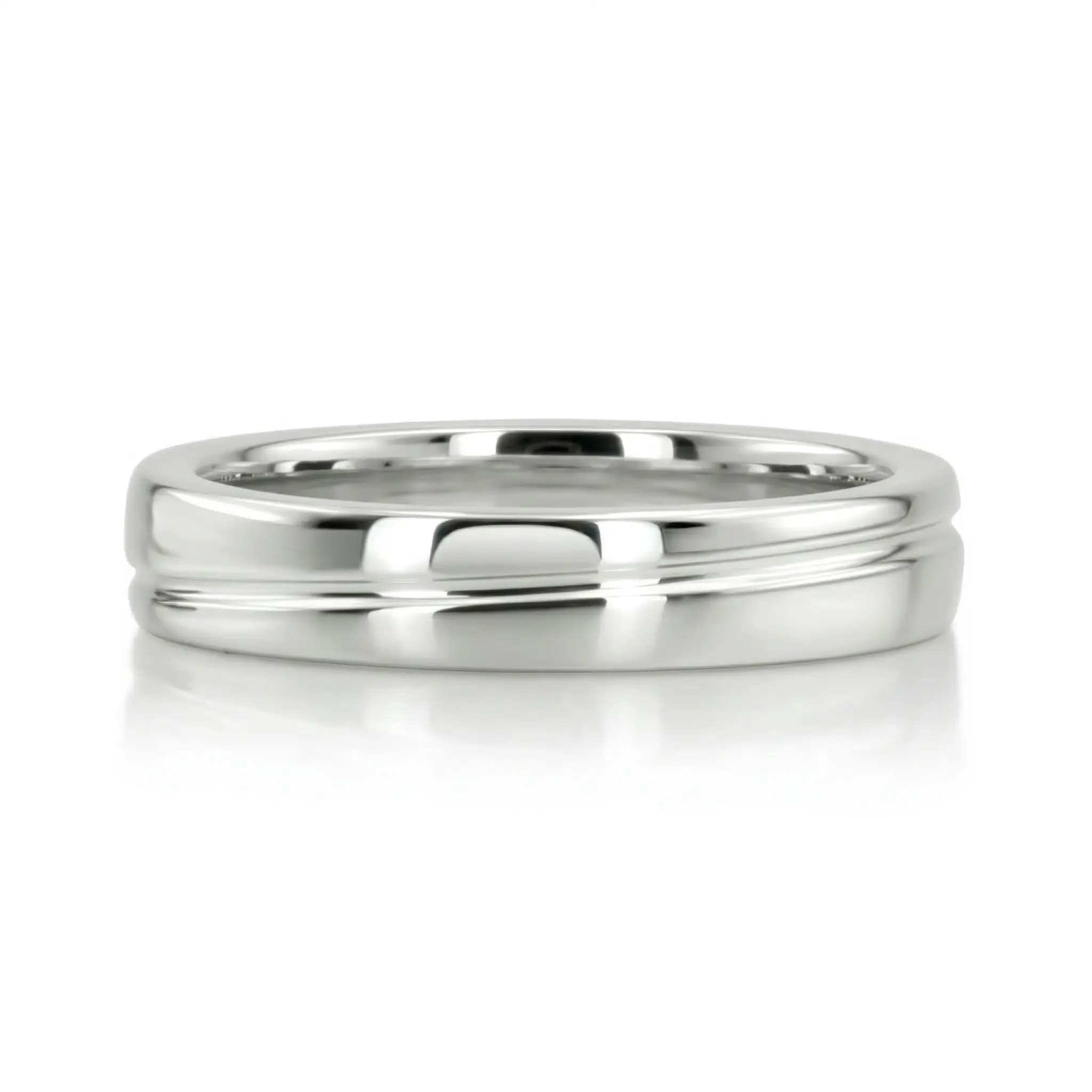 Color Duo Contemporary Wedding Band - view 6