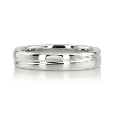 Color Duo Contemporary Wedding Band - view 6 of 6