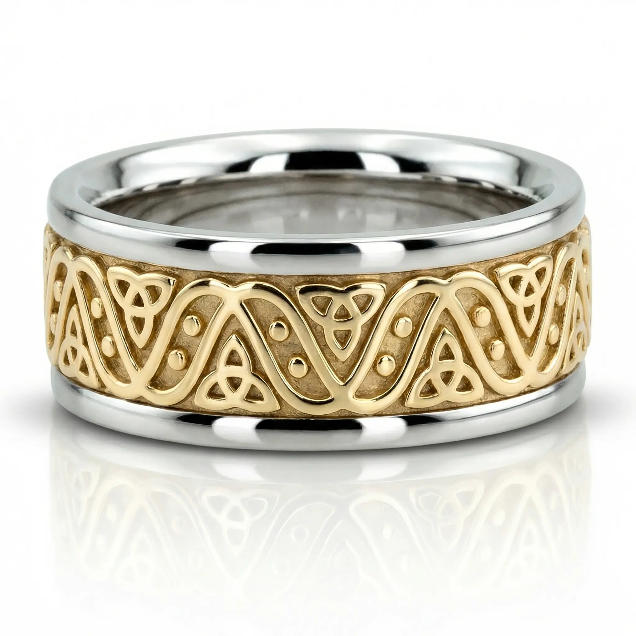Celtic Love Wedding Band - view 1