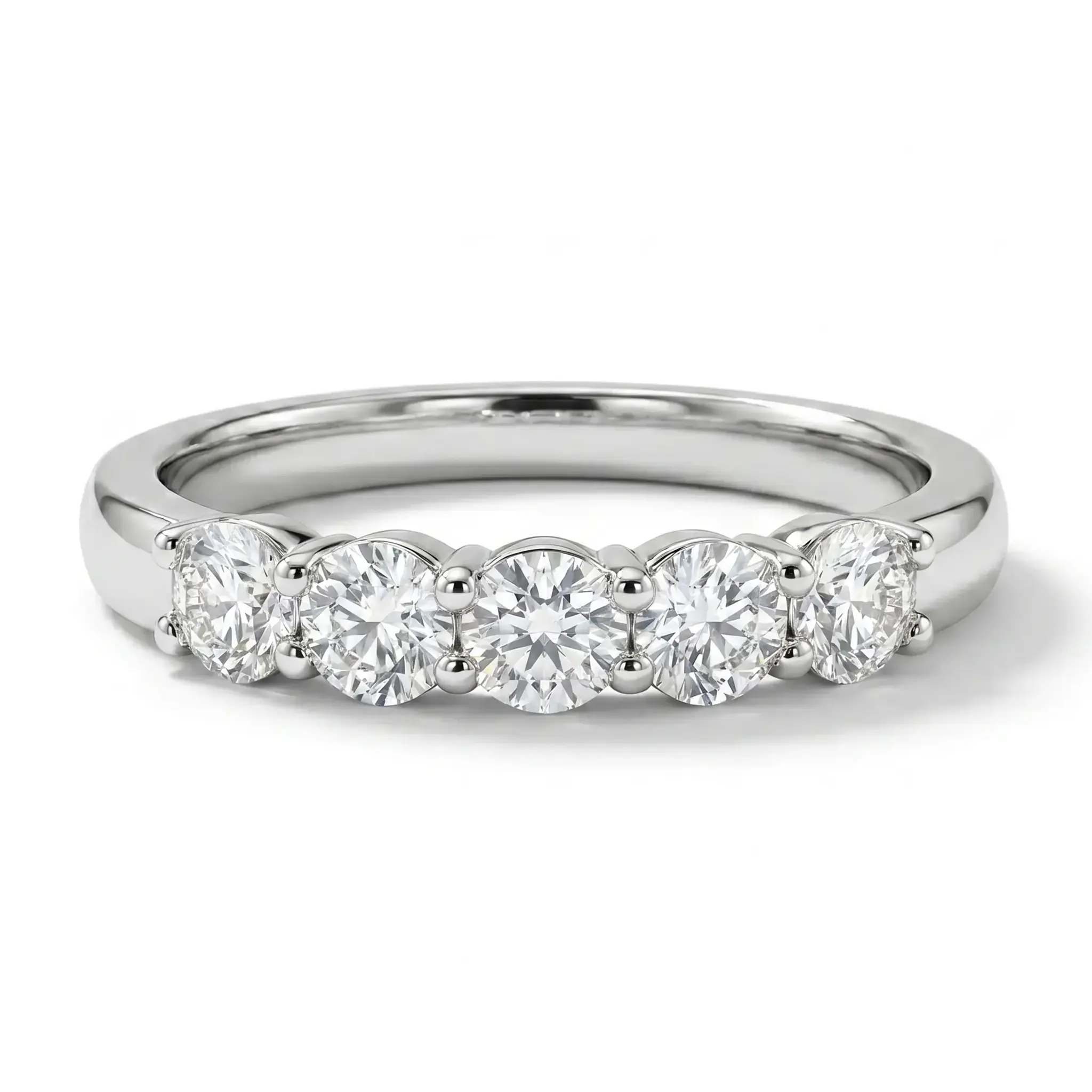 Shared Prong Classic Five Stone Anniversary Ring (1 ct. tw.) - view 1