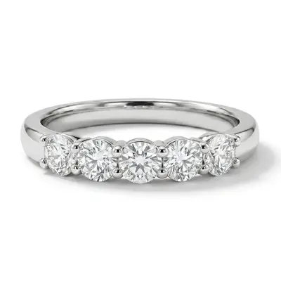 Shared Prong Classic Five Stone Anniversary Ring (1 ct. tw.) thumbnail 1