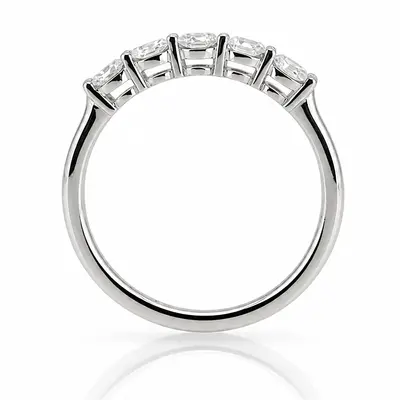Shared Prong Classic Five Stone Anniversary Ring (1 ct. tw.) thumbnail 2
