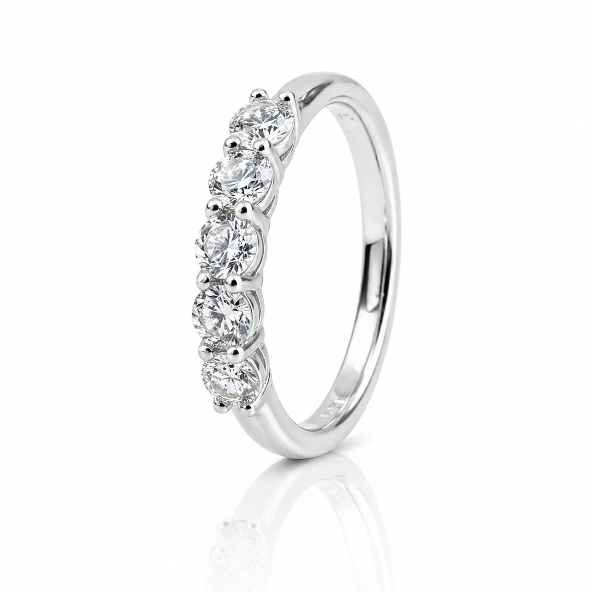 Shared Prong Classic Five Stone Anniversary Ring (1 ct. tw.) - view 3