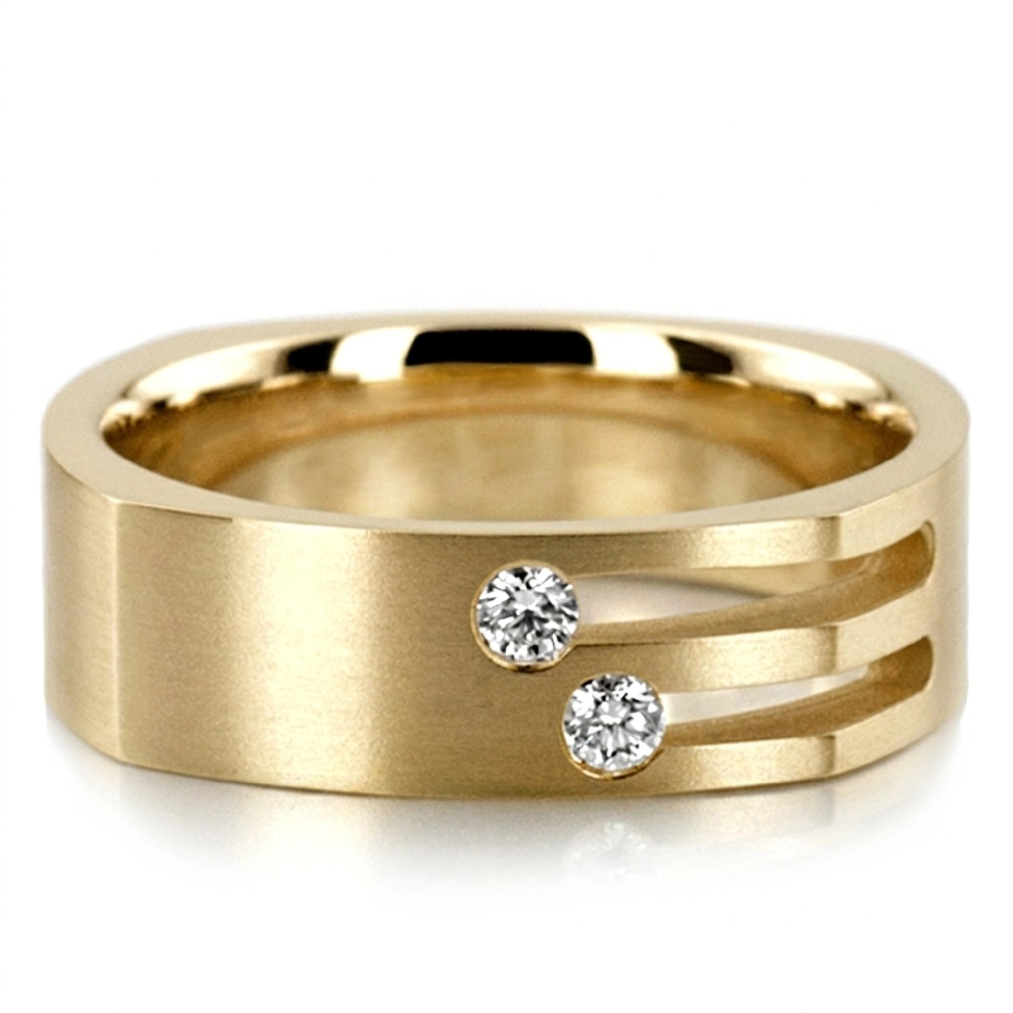Contemporary Diamond Wedding Band 1 - view 2