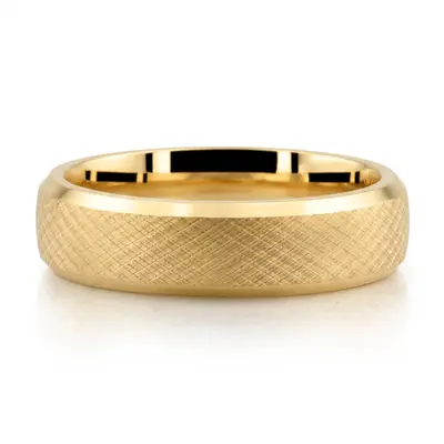 Weave Design Unisex Wedding Ring - view 2 of 2
