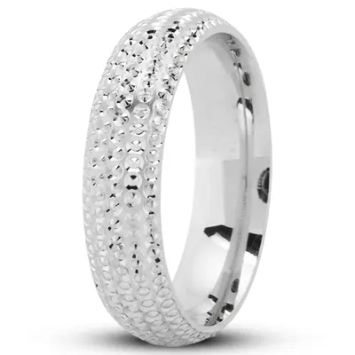 Incised Round Wedding Ring  - view 2 of 3