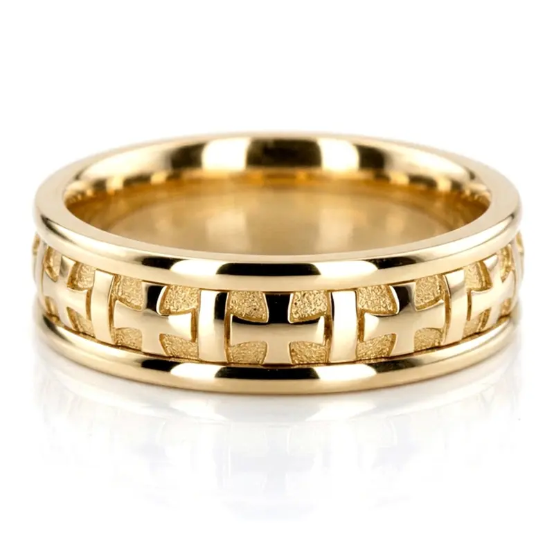platinum 7mm. high polish Hand-made-wedding-ring - alternate view 2