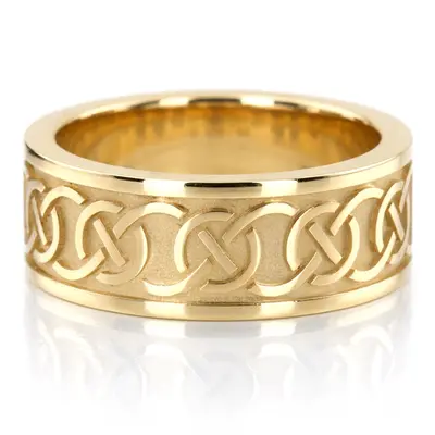 Music Of Celts Knot Design Wedding Band - view 2 of 4