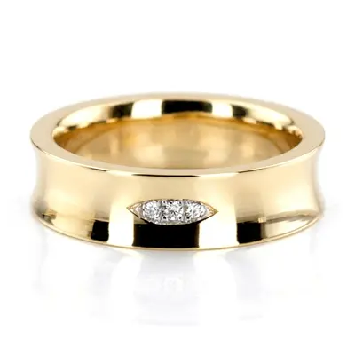 Spark Eye Diamond Wedding Band - view 2 of 2