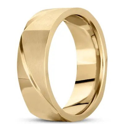 Bestseller Diagonal Cut Square Wedding Ring  - view 2 of 2