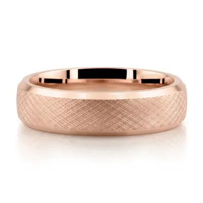 Weave Design Unisex Wedding Ring - view 3 of 3