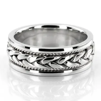 Braided Handmade Wedding Ring  - view 2 of 19