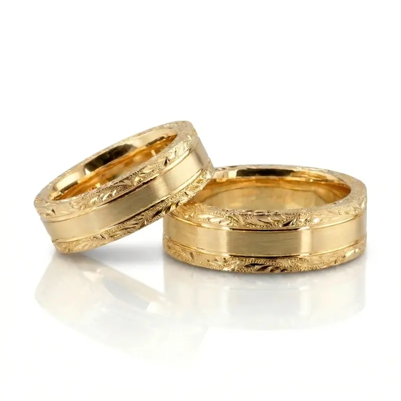 14K fancy_cut_designer_wedding_ring - alternate view 5