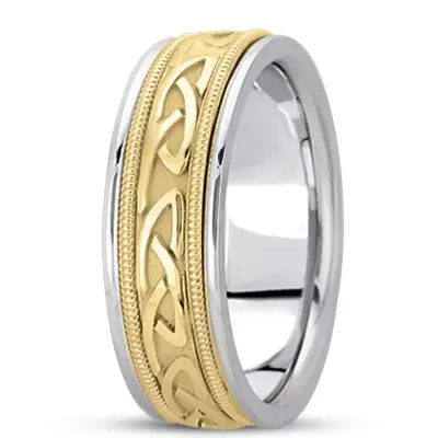 Classic Shiny Celtic Wedding Band  - view 3 of 6