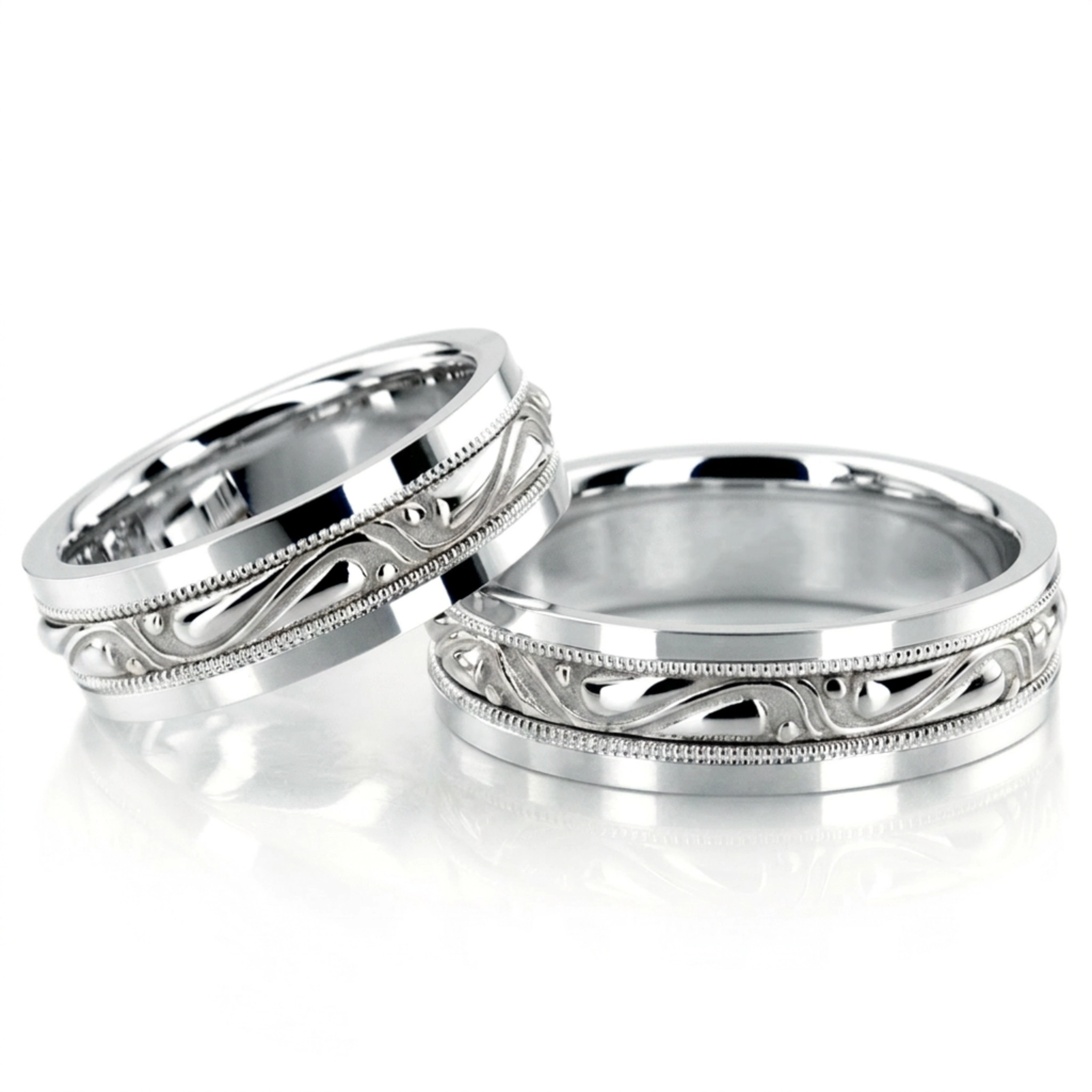 10K hand-made-celtic-wedding-band-set - alternate view 4