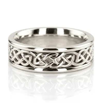 Knotwork Celtic Wedding Ring - view 1 of 4