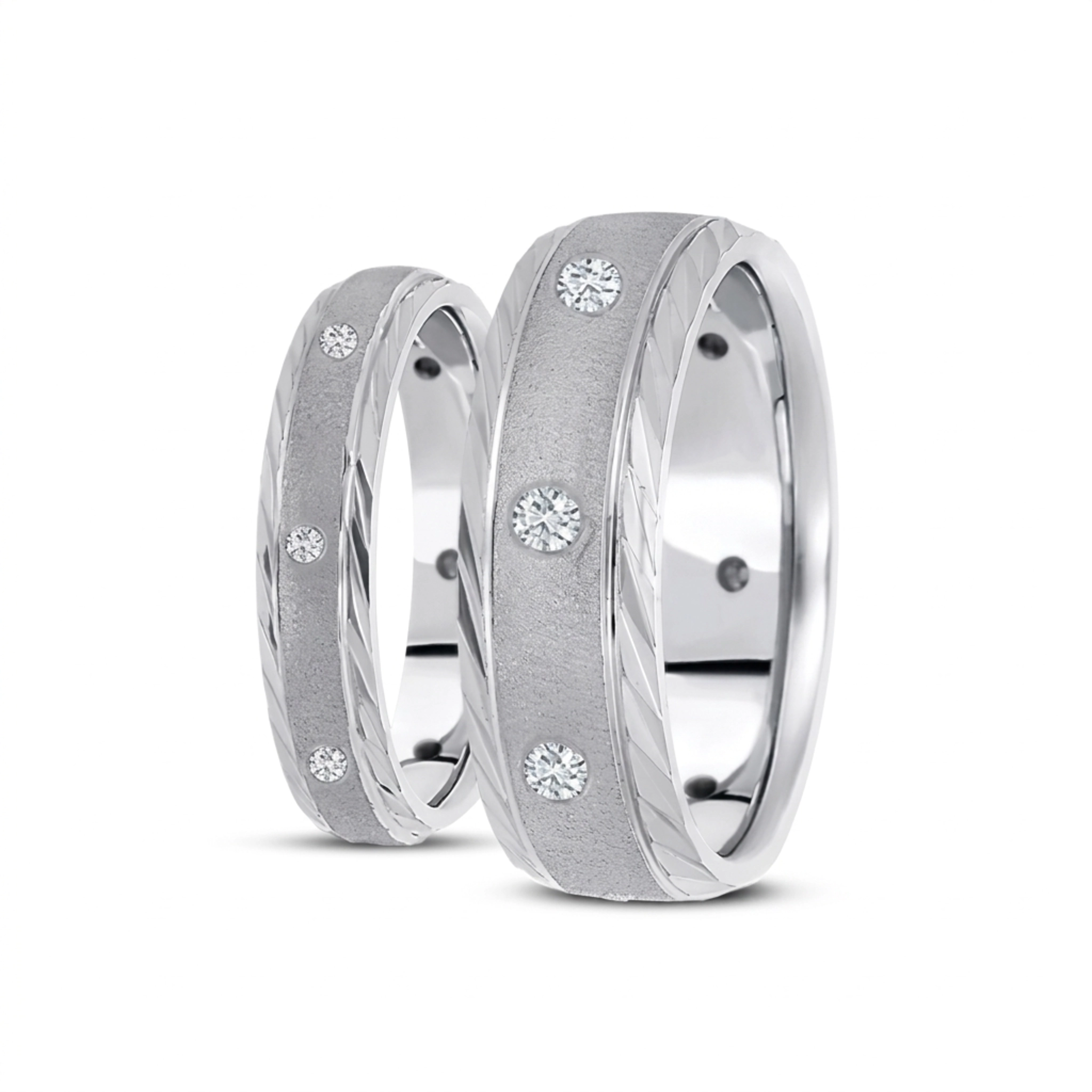 14K his-and-her-diamond-classic-round-cut-wedding-band - alternate view 2