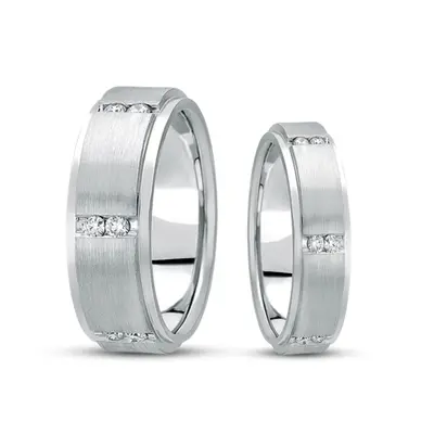 14K his-and-her-diamond-classic-round-wedding-rings - alternate view 2 thumbnail