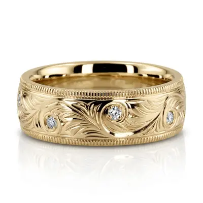 Fashionable Diamond Wedding Band - view 3 of 4