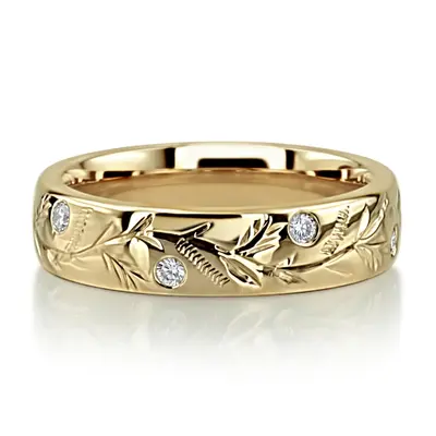 Chic Floral Diamond Wedding Ring (0.20 ct. tw.) - view 2 of 3