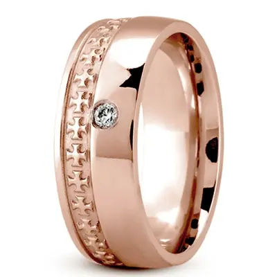 Christian Diamond Wedding Band - view 5 of 5