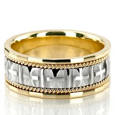 Braided Handcrafted Christian Wedding Ring  - view 2 of 9