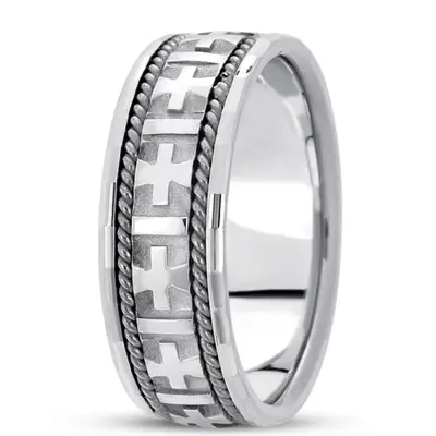 Braided Handcrafted Christian Wedding Ring  - view 3 of 9
