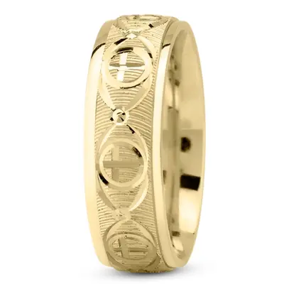 Refined Cross Wedding Ring - view 4 of 7
