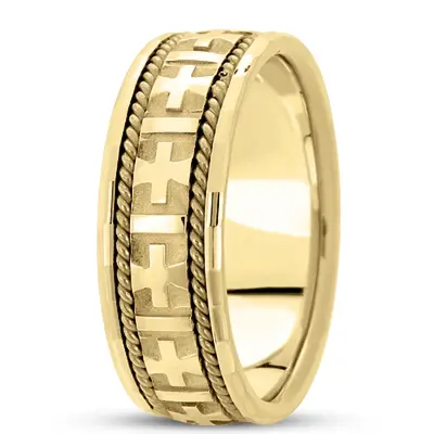 Braided Handcrafted Christian Wedding Ring  - view 8 of 9