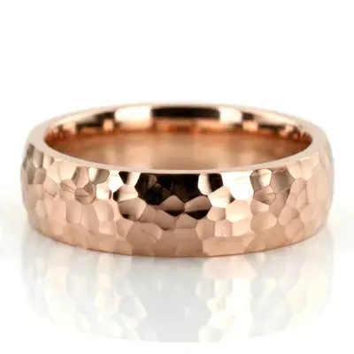 Classic Hammered Matte Finish Wedding Band - view 7 of 7