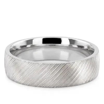 10K white gold 6mm. same as picture Angle-Carbide-Plain-Wedding-Ring - main view thumbnail