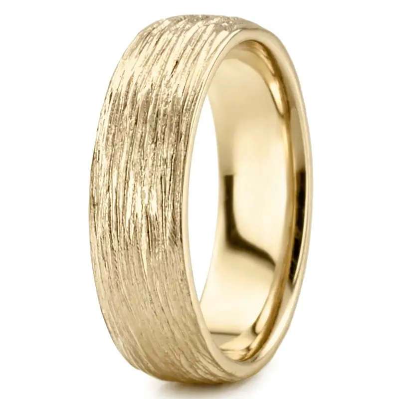 10K yellow gold 7mm. same as picture Unique-Carved-Wedding-Ring - alternate view 5